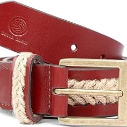 Upgraded Braided Genuine Leather Belt with Natural Jute - Casual Weave Retro Style High end Fashion Belt for Men-image-20