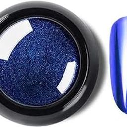 Super Thin Mirror Effect Nail Art Chrome Powder Holographic (Royalblue)-image-73
