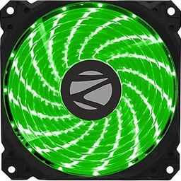 ZEBRONICS ZEB-PGF110 120mm Green Premium Chassis Fan, with High Speed 43.5CFM Airflow, Hydraumatic Bearing, 33 LEDs, Anti Vibration Pads, 4 Pin Molex and 3 Pin Connector.-32