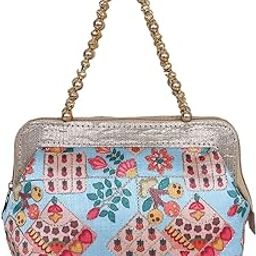 Women Hand Purse|Polyester Artificial Pearls Handle Clutch For Women Daily Use-image-54
