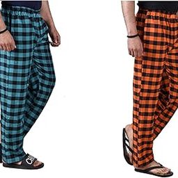 Printed Comfort and Style Combined: Cotton Men's Pajamas Pack of 2, (N732) Multicolour-34