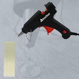 Atrocitus 20W Black Glue Gun with Precision Nozzle & 8 Glue Sticks | Ideal for Arts, Crafts & Quick Fixes-1