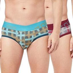Men's Cotton Blend Printed Trend Brief (Pack of 2)-image-21