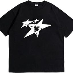 SXV 'Hey Spider’ Printed Cool Aesthetic Oversized Baggy Cotton T-Shirt for Men & Women-image-77