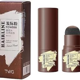 Gilori Black Hair Shadow Root Touch Up Powder, Waterproof Shading Sponge Pen Filler for Cover Gray Hair, Hairline Stick (Black, 4 gm)-11