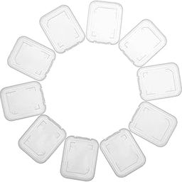MIK Transparent Standard SD SDHC Memory Card Case Holder Box Storage Boxes (Pack of 10)-image-10
