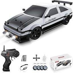 ROYAL DEALS Royaldeals Remote Control Car RC Drift Car for Adults, 1/16 2.4GHz Small RC Drift Car 4WD Drifting RC Car with LED Lights Rechargeable Battery and Drifting Tires Toy Cars for Boys Kids-9