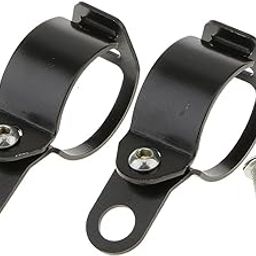 ATORSE® Black Motorcycle Turn Signal Light Mount Brackets Fork Ear Clamps For Harley-picture-11