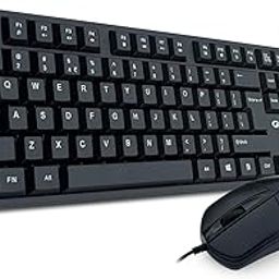 Amkette Lexus Neo Keyboard Mouse Combo Wired for Laptops, PCs & USB-Compatible Devices | UV-Coated, Long-Lasting, Anti-Fade Keys | Spill-Resistant Design | Multimedia Keys | Comfortable Typing (Black)-14
