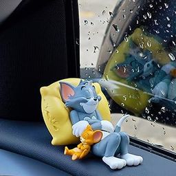 Gadget Ninja Tom & Jerry Cute Car Interior Accessory, Ceramic, 7L x 5W x 3 Centimeters, Grey-image-2