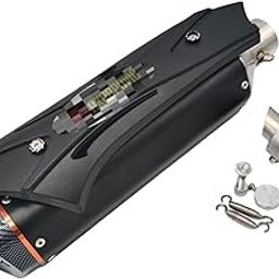 PGXPITSTOP Akrapovic R9 With DB Killer Exhaust || Bike Silencer || Exhaust For Street Sports Bike Motorcycles & Scooters (Replica) (Black)-image-3