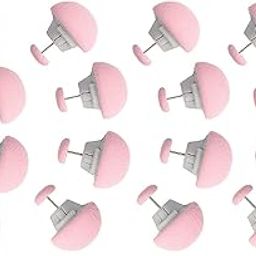 HARVA Quilt Holder Clips, Bedroom Duvet Cover Fixing Clips with Buttons Pins for Blanket Bed Sheet Curtain Socks Mattress One-Key Unlock Comforter (Pack of 16, Pink)-picture-22