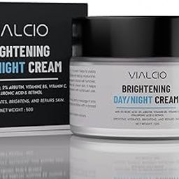 VIALCIO Brightening Day/Night Cream with 2% Kojic Acid, 2% Arbutin, Retinol, Vitamin C & Hyaluronic Acid | Fades Dark Spots & Pigmentation | For All Skin Types – 50g-image-58