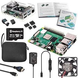 Vilros Raspberry Pi 4 4GB Complete Kit with Clear Transparent Fan Cooled Case (4GB)-1
