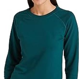 Amazon Brand - Symbol Women Cotton Blend Round Neck Regular Fit Cropped Sweatshirt (Pullover)-image-82