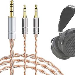 GEEKRIA 4.4mm Balanced Cable Compatible with HIFIMAN Sundara-C, SUNDARA, HE4XX, 400i, HE1000V2, Denon AH-D600, AH-D7200, 5N OCC Braided Silver Plated Audio Cord (4.4mm to Dual 3.5mm Male / 5ft)-27