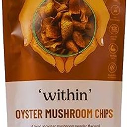 Within Oyster Mushroom Chips 75g | Gluten-Free, Oil-Free Snack | No Preservatives | Rich in Fiber, Vitamins & Antioxidants-image-38