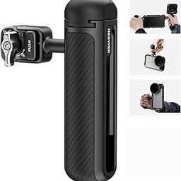 NEEWER Quick Release Side Handle Only for 2nd Gen Phone Cages PA043 PA044 for iPhone 15 Pro Max/15 Pro, PA042 for Samsung S24 Ultra, with Covered Cold Shoe, Anti Off Pin, Silver Lock, PA045S-10