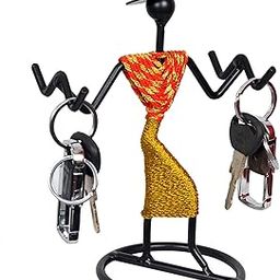 D&V ENGINEERING - Creative in innovation Iron Unique Key Stand/Key Holder/Table Top Key Holder/Key Organizer/Key Stand For Home Decor/Showpiece For Living Room Decor (Multi Color)-image-11