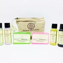 Khadi Natural AYURVEDIC TRAVEL KIT (Combo) (2 SOAPS X 75GMS, 1 FACEWASH X 30ML, 1 SHAMPOO X 30ML, 1 MOISTURISER X 30ML, 1 HAIR OIL X 30ML) (6 Items in the set)-51