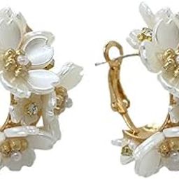 Fashion Jewellery Celebrity Inspired Stylish Pearl and Floral Earings Earrings for Women and Girls-29