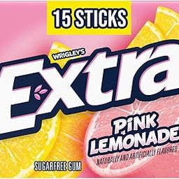 Extra Wrigley's Sugar Free Pink Lemonade Limited Edition Chewing Gum 15 Sticks(Pack Of 2)-10