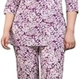 Women's Cotton Floral Printed Co-Ord Set 2 Piece Loungewear Kurta and Pant Set Comfortable-image-0