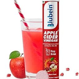 Blubein APPLE CIDER VINEGAR ++ Effervescent tablets with Vitamin B6 & B12,Pomegranate Extract|100% Vegan|Sugarfree|Weight Management|Enhances digestion|Gut Health|15 capsules,1 count-image-30