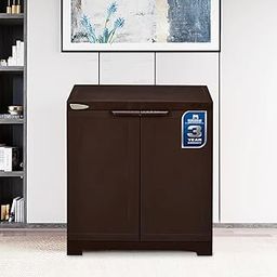 Nilkamal Freedom Mini Small (FMS) Plastic Kids Mini Storage Cabinet |3-Year Warranty|2 Doors Cupboard | Multipurpose Storage Suitable for Kids Room and Home| Weather Brown-27