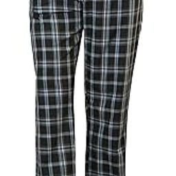 Men Flat Front Regular Fit Checks Pattern Pure Cotton Pyjama-picture-18