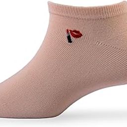 Women's_Socks Peach Colour Cotton Fabric Solid Free Size Low Ankle Length Casuals Wear Socks Pack Of 1 W1-6002N-image-4