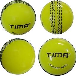 TIMA Sports Fun Poly Hard Synthetic Red Cricket Ball (Yellow Pack of 4)-image-20