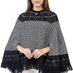 Winter Casual Wear Women's Ponchu (7084)-48