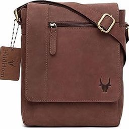 � Leather 8.5 inch Sling Messenger Bag for Men I Multipurpose Crossbody Bag I Travel Bag with Adjustable Strap I DIMENSION: L- 8.5inch H- 10.5inch W- 3inch-image-63