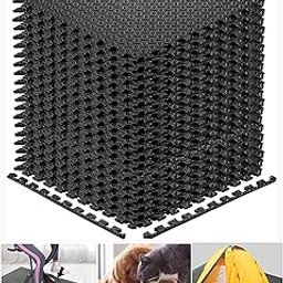 Walsai Puzzle Exercise Floor Mat, 20 Square Feet EVA Interlocking Foam Tiles Exercise Equipment Mat with Border - for Gyms, Yoga, Outdoor Workouts, Kids-18