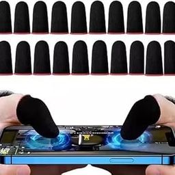 Tarashi Creation 20 Pieces Thumb & Finger Sleeves for Mobile Gaming, Anti-Sweat | Breathable for PUBG BGMI | COD | FREEFIRE | FORTNITE Finger Gloves | Finger Cover for PUBG (10 Set) Tarashi Creation-picture-32