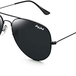 Aviator Sunglasses,Glass Lens Metal Frame Classic Military Style, 100% UV Protection Eyewear for Men Women 110102-image-60