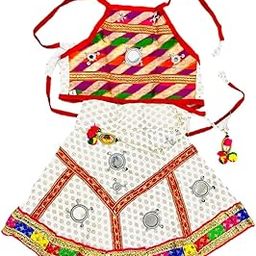 Girls Stylish Readymade Lehenga Choli Printed Fancy Wear Easy To Carry Cotton Fabric Soft Baby Girl Multicolor-image-39