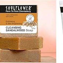 Soulflower Cleansing Sandalwood Soap Rosemary Shampoo For Hair Growth, Anti Hair Fall, Stronger, Shiny & Long Hair & Healthy Scalp WIth Tea Tree, Pro Vitamin B5 | Men & Women | 200 ml-image-0