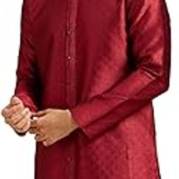 Men's Art Silk Textured Kurta (1pc)-image-50