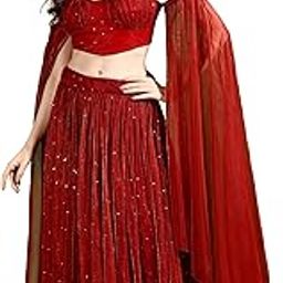 Women's Lycra Semi-Stitched Lehenga choli (Emmy) |Material: Polyester-picture-30