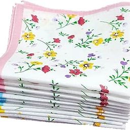 Women's Cotton Printed Handkerchief (Multicolour) -Pack of 12-image-37