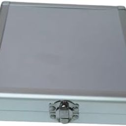 Aluminium storage Hard Case Holder Box for CD DVD Disc Organizer Case - Silver-8