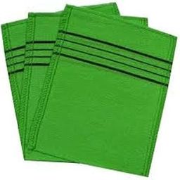 Cleamy Exfoliating Bath Scrub Massage Mitt 100% Viscos Body Washcloth, 3 Count, Green, Original Korean Italy Towel By Cleamy-image-63