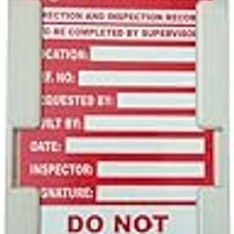 Lockout Tagout Scaffolding Tag holder with insertion Tag Red, Loto Product India-30