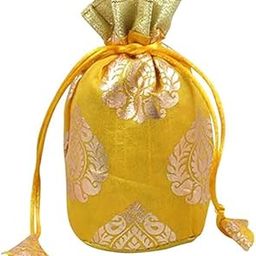 Vintage Potli Bags, Shagun Bags, Dry Fruits Bags, Party Favor Bags, Potli Pouch Multicolor (Set of 6)-18