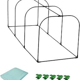 UJEAVETTE Plant Hot House with Film Greenhouse Hoops for Outdoor Patio Flower Planting Length 150cm-picture-27