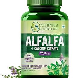 Alfalfa Calcium Citrate | Enriched With Vitamin D+k2,Mk7,B12,Zinc & Magnesium | Boost Immunity | Good For Bone, Joint & Muscle Health - 120 Veg Tablets-14