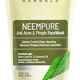 Oshea Herbals Neempure Anti Acne & Pimple Face Wash forMen and Women | Deep Cleansing with Neem Extract & Cinnamon Oil | Reduces Pimple & Acne with Controlled Sebum 150g-image-53