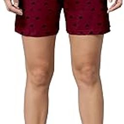 Relax Fit Bermuda with Floral Prints, Breathable Cotton Fabric with Drawstring Waistband Closure, for Women,Pack of 1-image-84